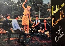 Cartolina vintage Caterina Caselli e gli Amici – Silvercart Milano – anni ’60