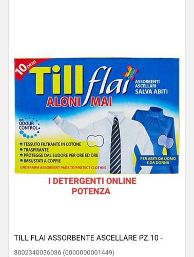 Till flai aloni - mai, assorbenti