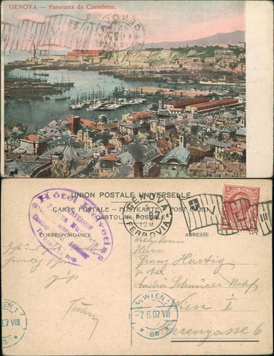 Cartolina genova - genova, (zena)