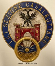 TOURING CLUB ITALIANO TCI CASAL BUTTANO DISTINTIVO LIBERTY GARA CILISTICA BICI