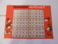 ricambio x gioco da tavolo-TOMBOLA DISNEY - TABELLONE - ED.CLEMENTONI