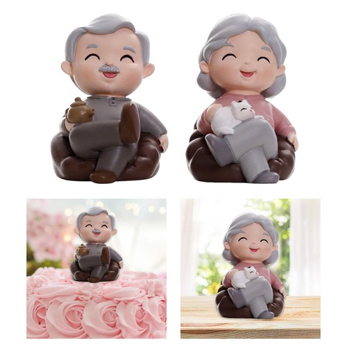Nonna nonno statua coppia - , di