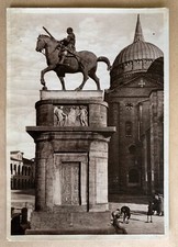 Cartolina Padova Monumento Gattamelata viaggiata 1940