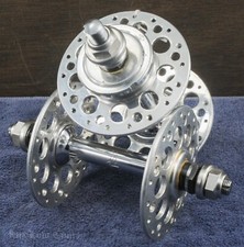 NOS Vintage FB Campagnolo Gran Sport Pista Bike MOZZI 36h HighFlange TrackBicycle