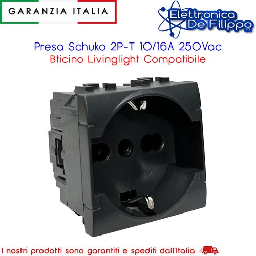 Presa schuko 10 16a - 2p-t, 10/16a