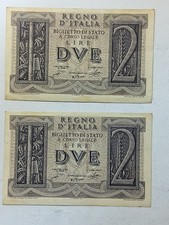 Lotto n. 2 x n. 2 Banconote da