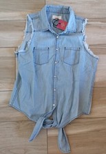 Gilet donna jeans giacca denim