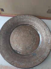 Grande Vassoio In Rame vintage 51 cm circonferenza 