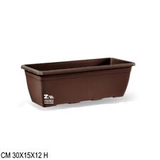 CASSETTA BALCONIERA FIORIERA VASO NAXOS CM 30X15X12 H IN PLASTICA BRONZO