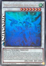 DRAGO SYNCHRO ALA CHIARA (Clear Wing Synchro Dragon) Rara Ghost CROS IT046 • 1Ed