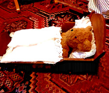 Culla culla a dondolo in legno