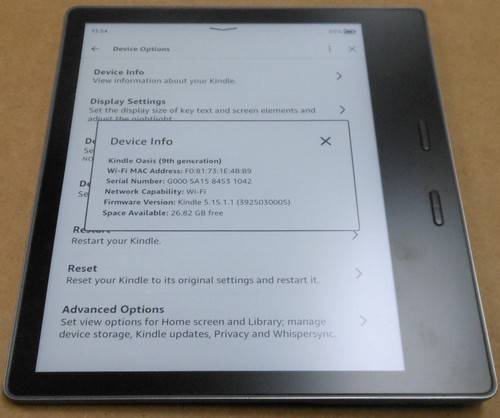 Kindle oasis generazione - oasis, 9a