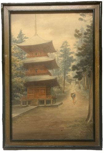 Vintage saito pagoda - vintage,