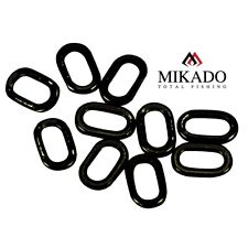 25 anelli ovali Mikado 4,5 mm Round Rig Rings nero opaco (0,20 EUR/pz)
