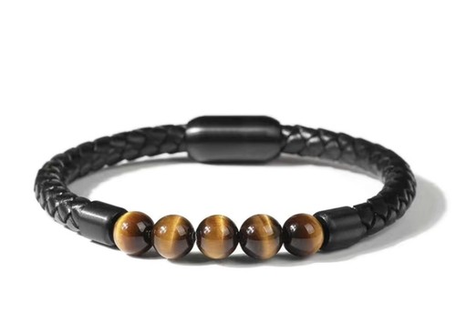 Bracciale uomo perle - bracciale,