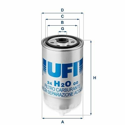 H2o filtro gasolio - filtro, ufi