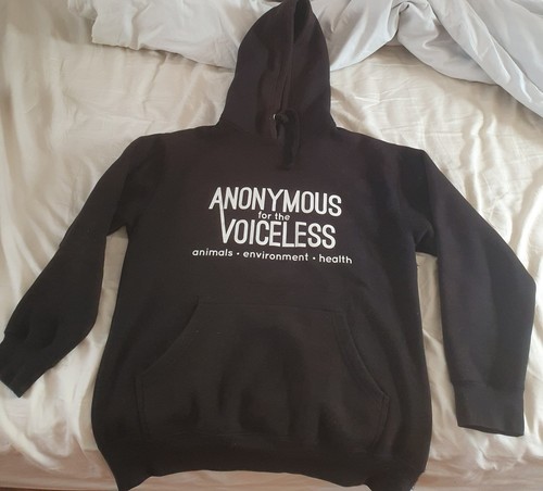 Felpa con cappuccio anonymous - con,