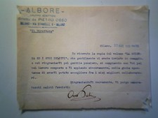 Lettera Dattiloscritta Firmata