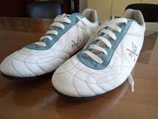 SCARPE 42 CUOIO BIANCHE DUMARK 5963 ITALIAN GOLF STYLE