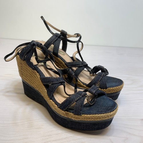 Nina ricci sandali pelle denim - nina,