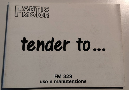Libretto uso manutenzione - uso, e