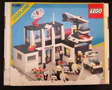 LEGO SET 6386 POLICE COMMAND BASE 1986 COMPLETO CON ISTRUZIONI NO BOX