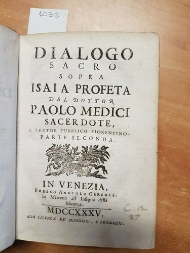 Dialogo sacro sopra - dialogo,