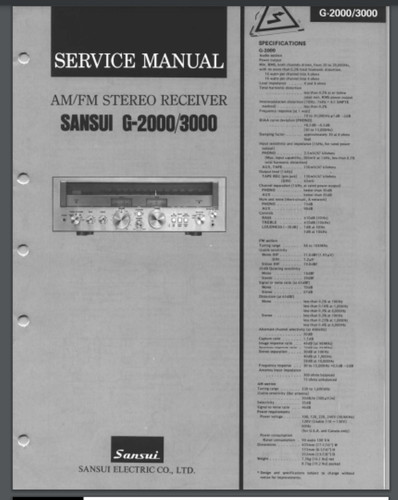 Sansui 2000 3000 g2000 - g-2000,