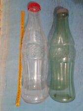 Stupenda coppia Bottiglie coca cola, salvadanaio  raccogli tappi, altezza 50cm !