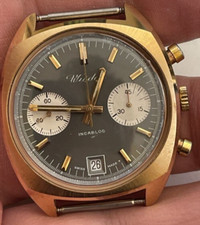 wisdor cronograph vajoux 7734 vintage watch orologio
