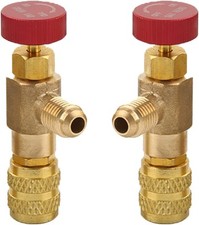 2 Pezzo Valvola Di Sicurezza Refrigerante; R410A R22; Controllo; Carica; per Flu