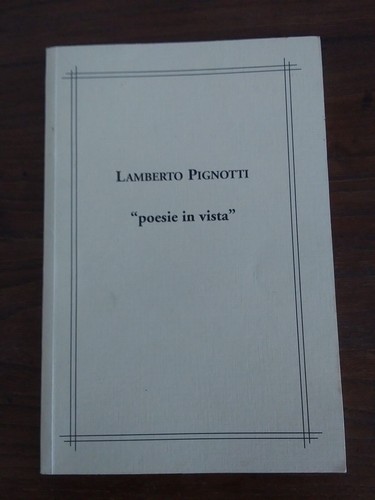 Poesie vista lamberto - poesie, in
