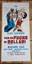 UN PUGNO DI DOLLARI CLINT EASTWOOD LEONE POSTER FILM ITALIANO USCITA 70S