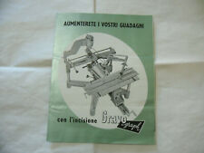 DEPLIANT PANTOGRAFO GRAVOGRAPH VINTAGE CM.21X27 CHIUSO.