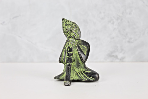 Statua buddha alluminio - in,