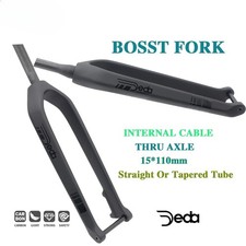 26/27.5/29 in MTB asse passante 15*110mm boost forcella carbonio rigida bicicletta forcella anteriore