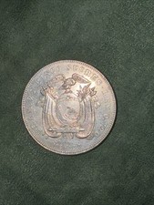 ZALDI2010 - ECUADOR , 5 SUCRES DE 1943 . PLATA Argento