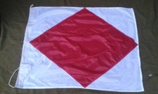 Bandiera di segnalazione Marina Militare (lettera F Foxtrot) 