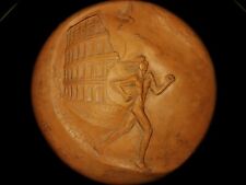Alfiero Nena Scultura Medaglia Maratona di Roma in Ceramica RARO