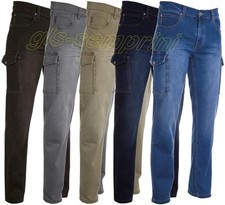 PANTALONE JEANS PAYPER HUMMER ELASTICIZZATO UOMO TASCONI LATERALI