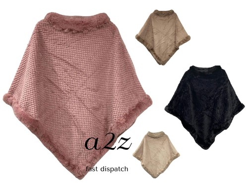 Poncho donna invernale