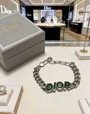Dior silver curb chain - dior,