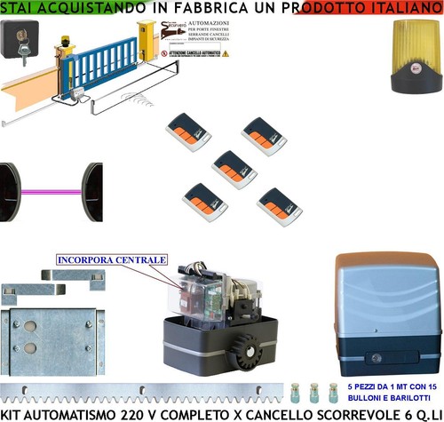 Cancello elettrico scorrevole - elettrico,