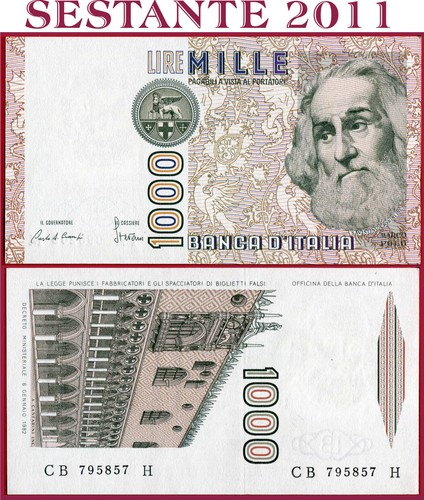 Italia italy 1 000 - , 1000