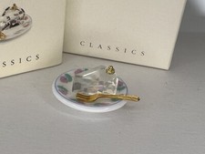 Statua Swarovski 174106 piatto con torta 3 cm. Con scatola originale e certif...