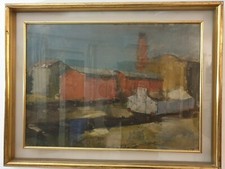 Quadro Ausonio Tanda 70 cm x 50 cm Olio Su Tela