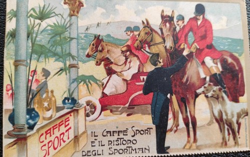 Antica cartolina caffe sport - antica,