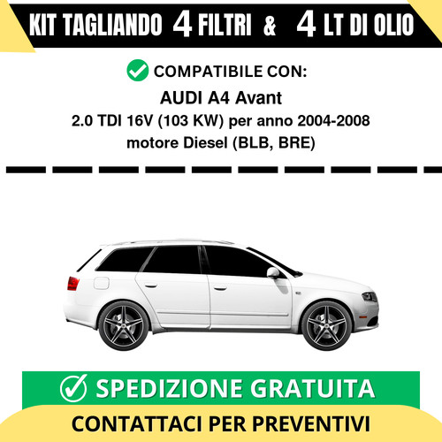 Tagliando per audi - tagliando, a4