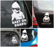 Sticker Adesivo Baby on Board bambino bimbo a bordo decalcomania auto on tuning