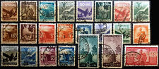 Italia 1945-1948, Democratica serie completa, 23 valori finemente usati.